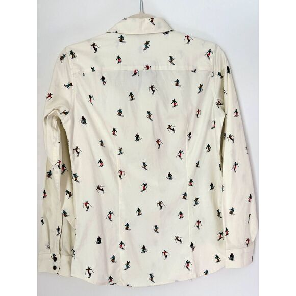 Eddie Bauer Women's Ski Novelty Print Shirt Size Medium New w/tag K58 - Picture 3 of 14